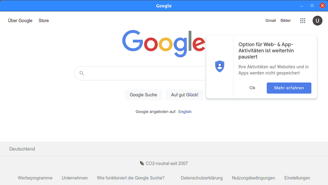 Chrome ohne Adresszeile